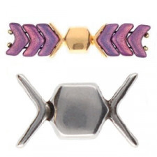 Cymbal ™ DQ metal Magnetic clasp Vorino II for Chevron Duo - Antique silver